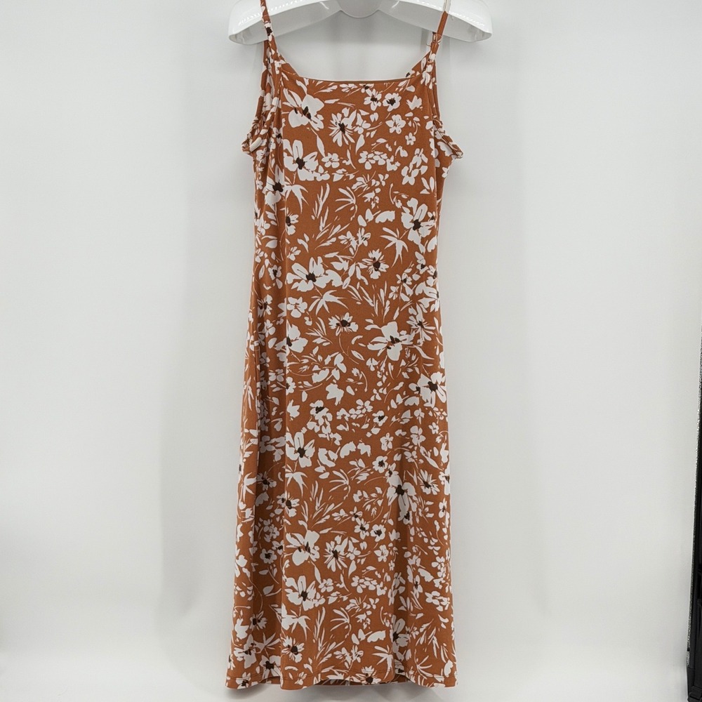 Joie Floral Cowl Neck Midi Dress Womens Size M Spaghetti Strap Summer